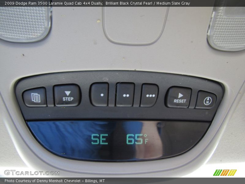 Brilliant Black Crystal Pearl / Medium Slate Gray 2009 Dodge Ram 3500 Laramie Quad Cab 4x4 Dually