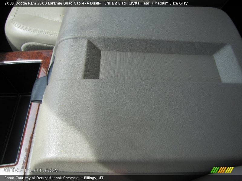 Brilliant Black Crystal Pearl / Medium Slate Gray 2009 Dodge Ram 3500 Laramie Quad Cab 4x4 Dually