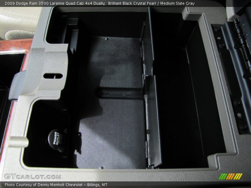 Brilliant Black Crystal Pearl / Medium Slate Gray 2009 Dodge Ram 3500 Laramie Quad Cab 4x4 Dually