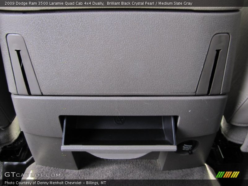 Brilliant Black Crystal Pearl / Medium Slate Gray 2009 Dodge Ram 3500 Laramie Quad Cab 4x4 Dually