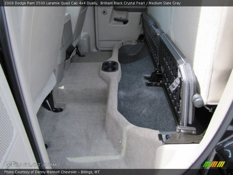 Brilliant Black Crystal Pearl / Medium Slate Gray 2009 Dodge Ram 3500 Laramie Quad Cab 4x4 Dually