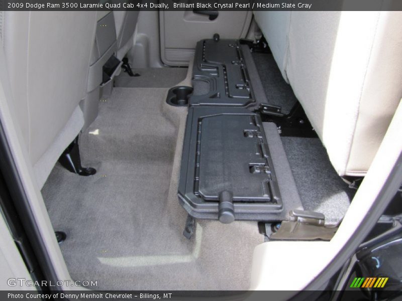 Brilliant Black Crystal Pearl / Medium Slate Gray 2009 Dodge Ram 3500 Laramie Quad Cab 4x4 Dually
