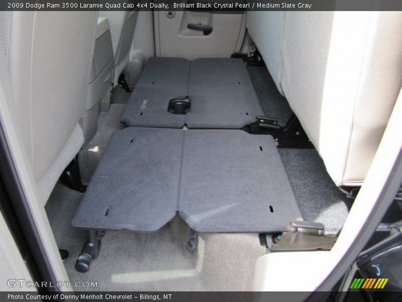 Brilliant Black Crystal Pearl / Medium Slate Gray 2009 Dodge Ram 3500 Laramie Quad Cab 4x4 Dually