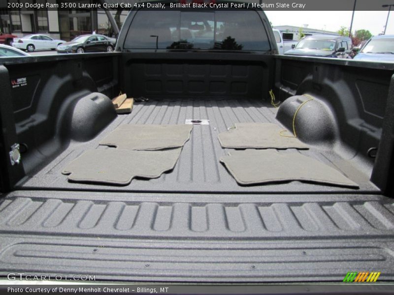 Brilliant Black Crystal Pearl / Medium Slate Gray 2009 Dodge Ram 3500 Laramie Quad Cab 4x4 Dually