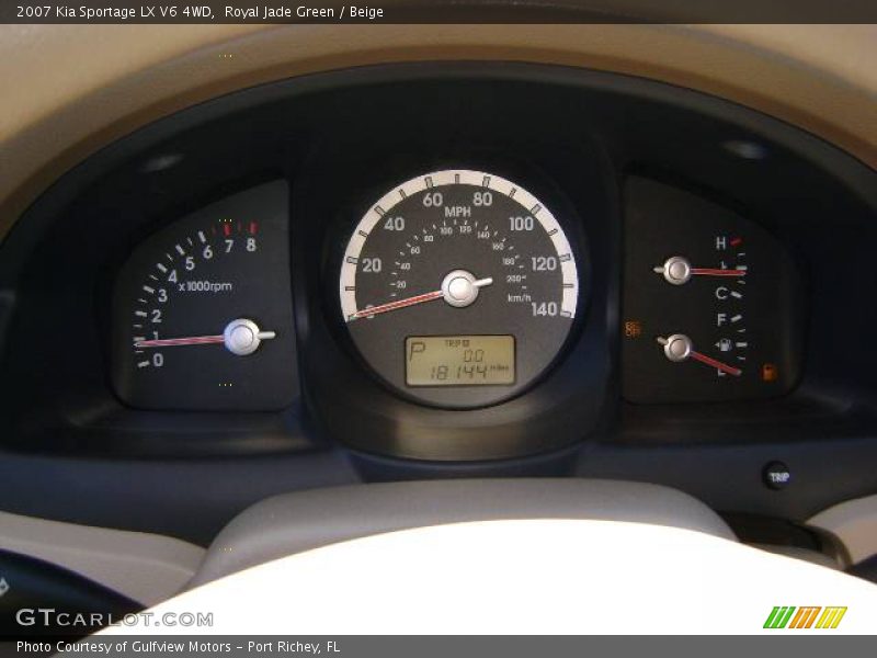 Royal Jade Green / Beige 2007 Kia Sportage LX V6 4WD