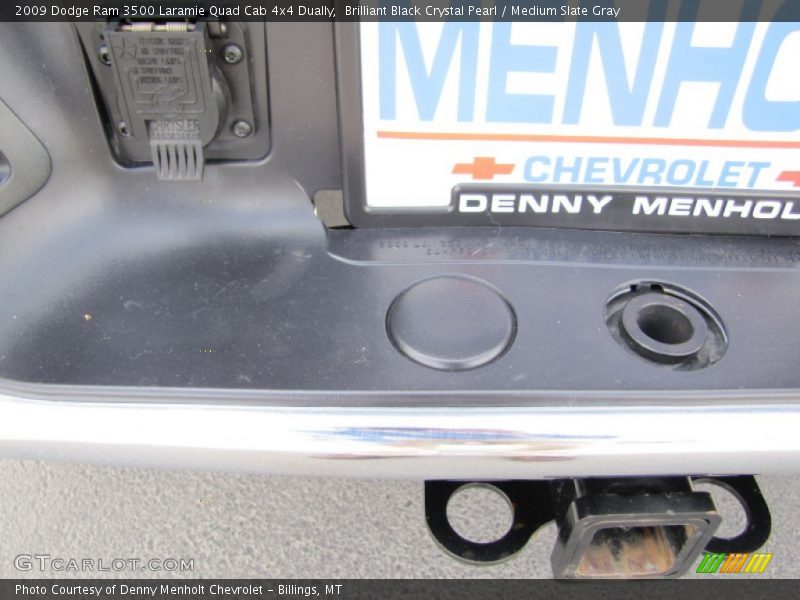 Brilliant Black Crystal Pearl / Medium Slate Gray 2009 Dodge Ram 3500 Laramie Quad Cab 4x4 Dually