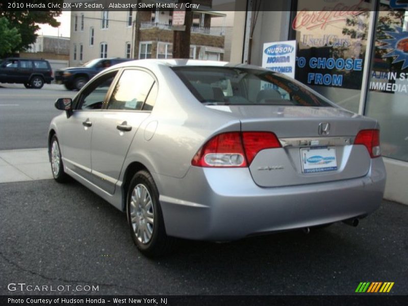 Alabaster Silver Metallic / Gray 2010 Honda Civic DX-VP Sedan
