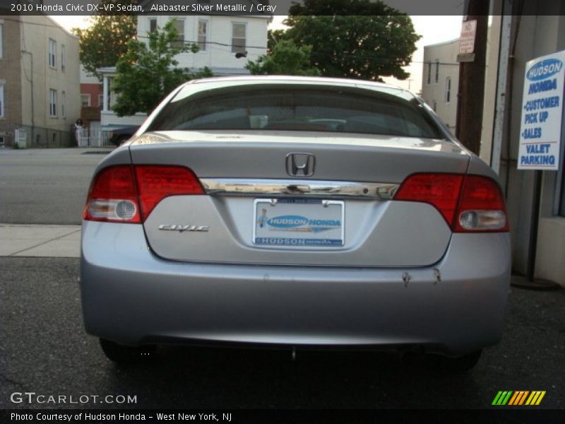 Alabaster Silver Metallic / Gray 2010 Honda Civic DX-VP Sedan