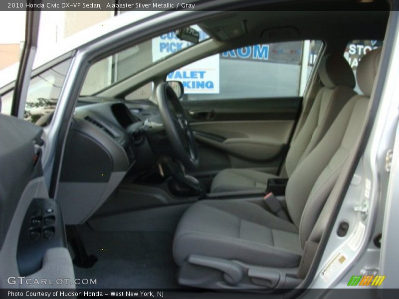 Alabaster Silver Metallic / Gray 2010 Honda Civic DX-VP Sedan