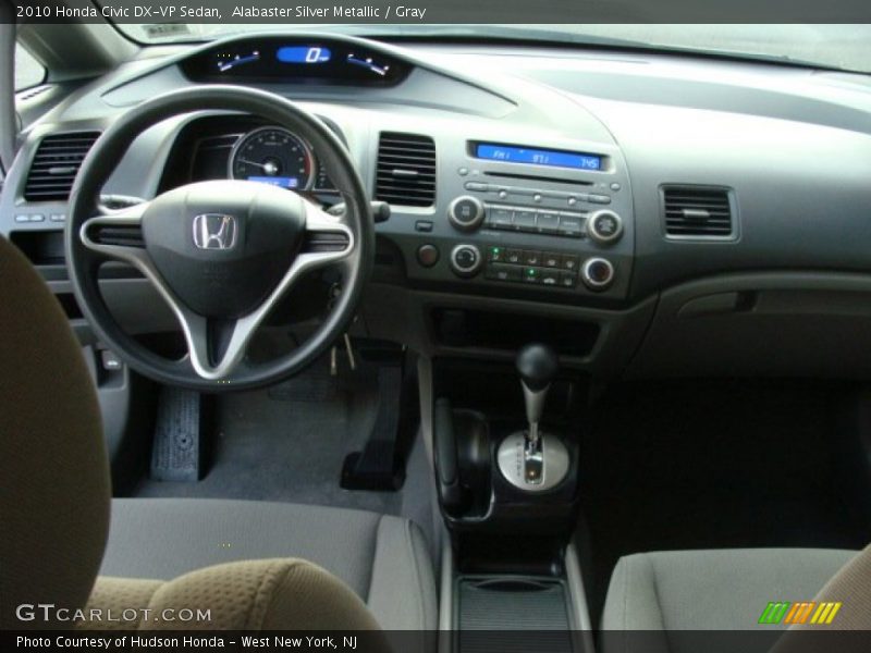 Alabaster Silver Metallic / Gray 2010 Honda Civic DX-VP Sedan
