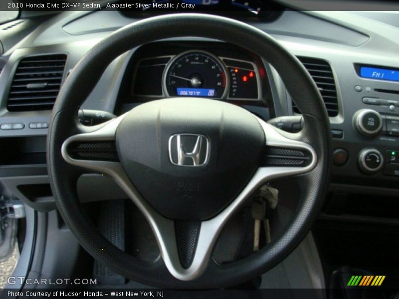 Alabaster Silver Metallic / Gray 2010 Honda Civic DX-VP Sedan