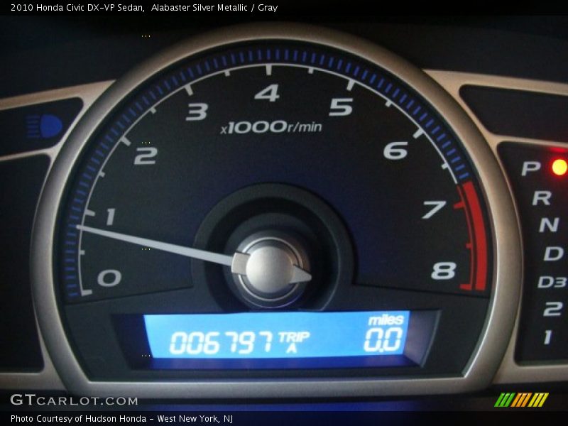 Alabaster Silver Metallic / Gray 2010 Honda Civic DX-VP Sedan
