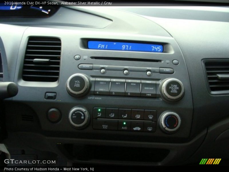 Alabaster Silver Metallic / Gray 2010 Honda Civic DX-VP Sedan
