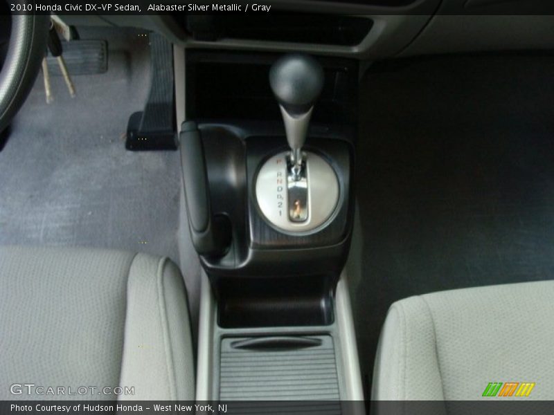 Alabaster Silver Metallic / Gray 2010 Honda Civic DX-VP Sedan