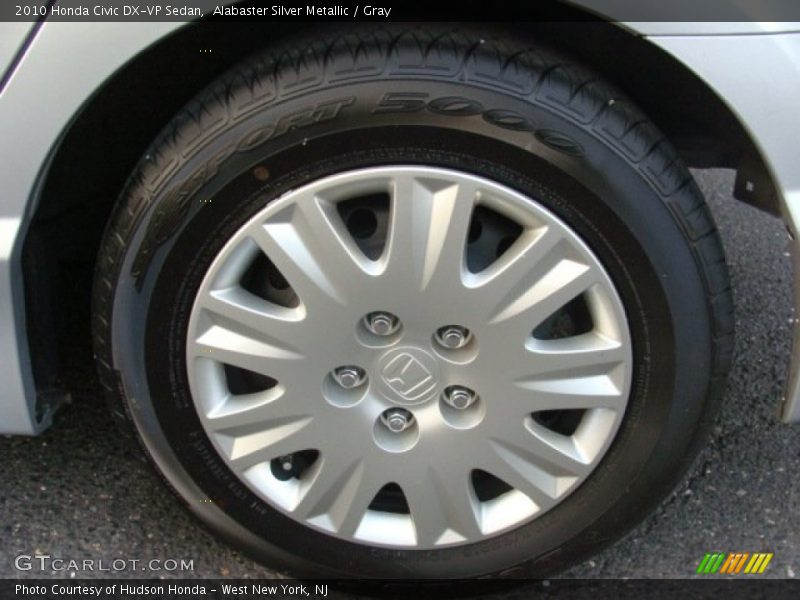 Alabaster Silver Metallic / Gray 2010 Honda Civic DX-VP Sedan
