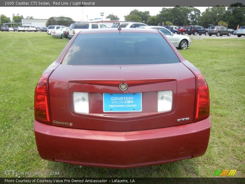 Red Line / Light Neutral 2005 Cadillac CTS Sedan