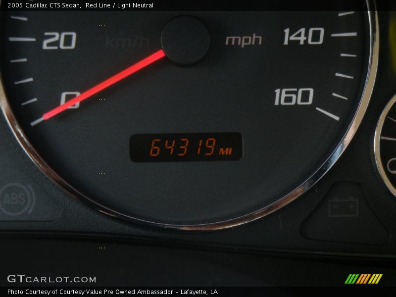 Red Line / Light Neutral 2005 Cadillac CTS Sedan