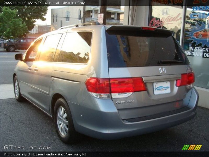 Ocean Mist Metallic / Gray 2009 Honda Odyssey EX
