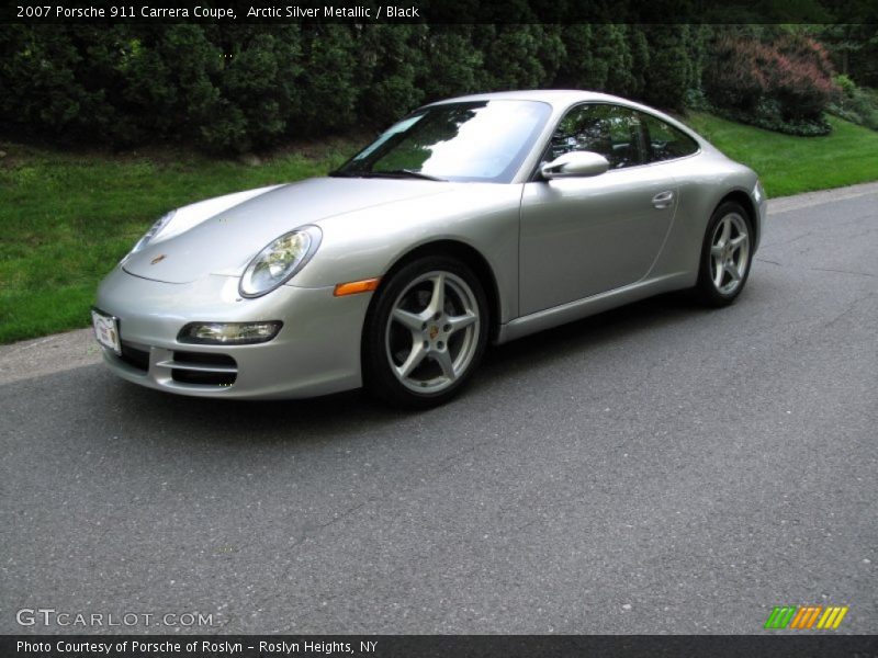 Arctic Silver Metallic / Black 2007 Porsche 911 Carrera Coupe