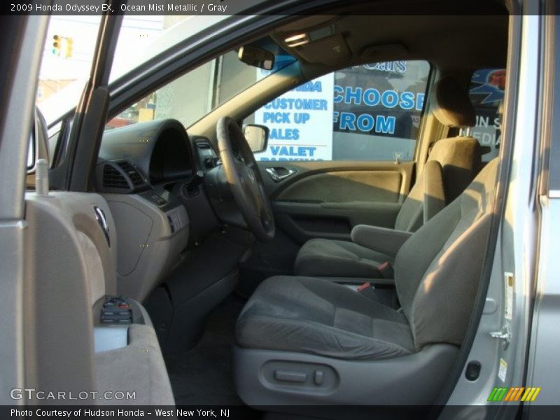 Ocean Mist Metallic / Gray 2009 Honda Odyssey EX
