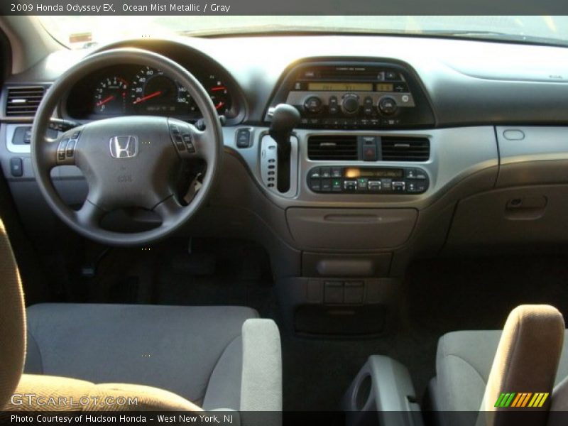 Ocean Mist Metallic / Gray 2009 Honda Odyssey EX