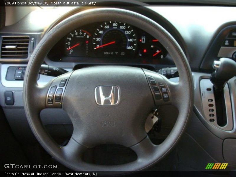 Ocean Mist Metallic / Gray 2009 Honda Odyssey EX