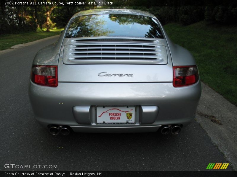 Arctic Silver Metallic / Black 2007 Porsche 911 Carrera Coupe