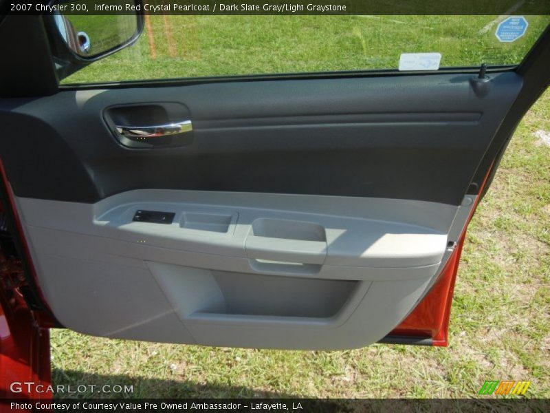 Inferno Red Crystal Pearlcoat / Dark Slate Gray/Light Graystone 2007 Chrysler 300