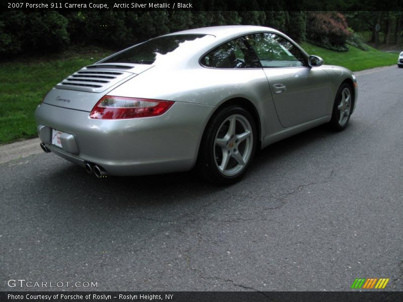 Arctic Silver Metallic / Black 2007 Porsche 911 Carrera Coupe