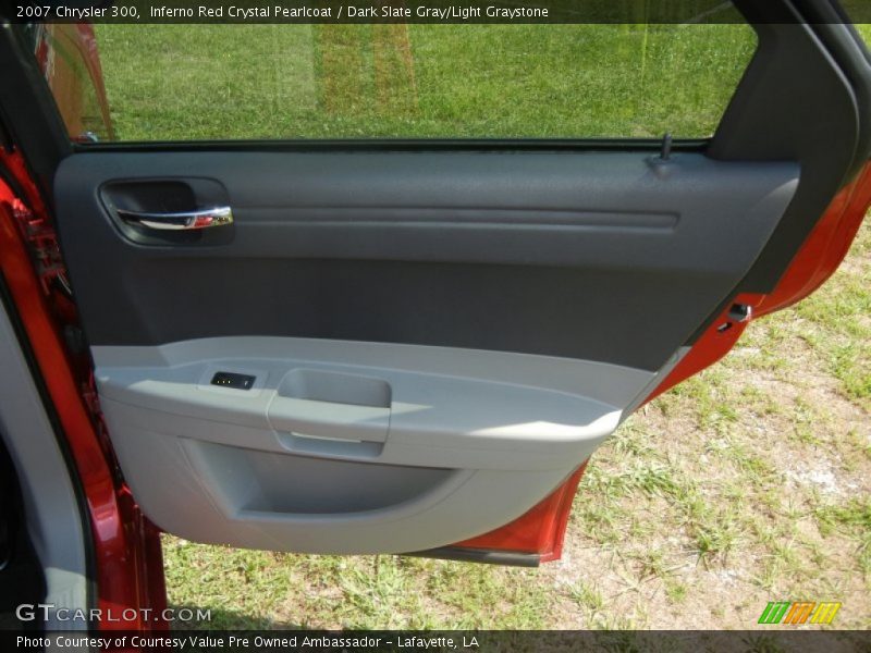 Inferno Red Crystal Pearlcoat / Dark Slate Gray/Light Graystone 2007 Chrysler 300