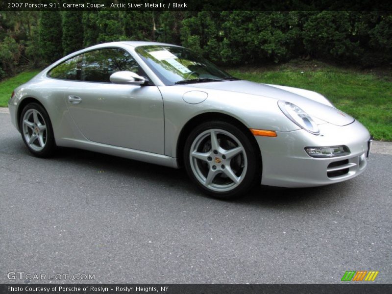 Arctic Silver Metallic / Black 2007 Porsche 911 Carrera Coupe