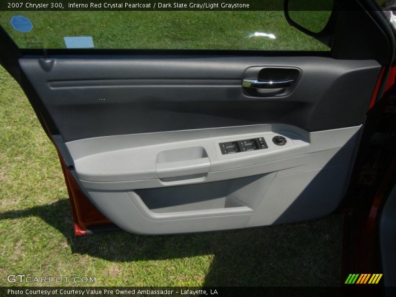 Inferno Red Crystal Pearlcoat / Dark Slate Gray/Light Graystone 2007 Chrysler 300