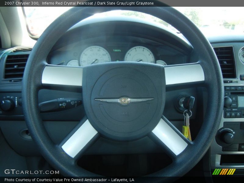Inferno Red Crystal Pearlcoat / Dark Slate Gray/Light Graystone 2007 Chrysler 300