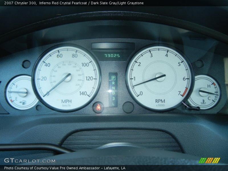 Inferno Red Crystal Pearlcoat / Dark Slate Gray/Light Graystone 2007 Chrysler 300