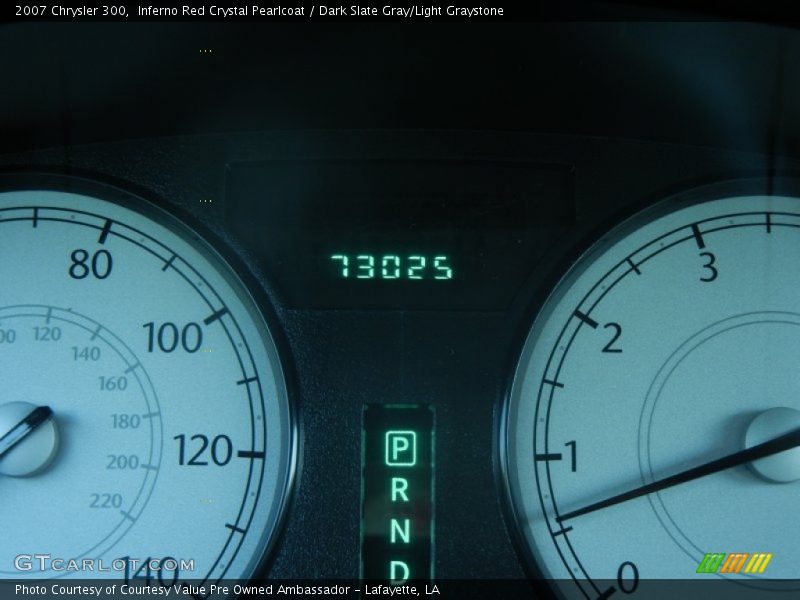 Inferno Red Crystal Pearlcoat / Dark Slate Gray/Light Graystone 2007 Chrysler 300
