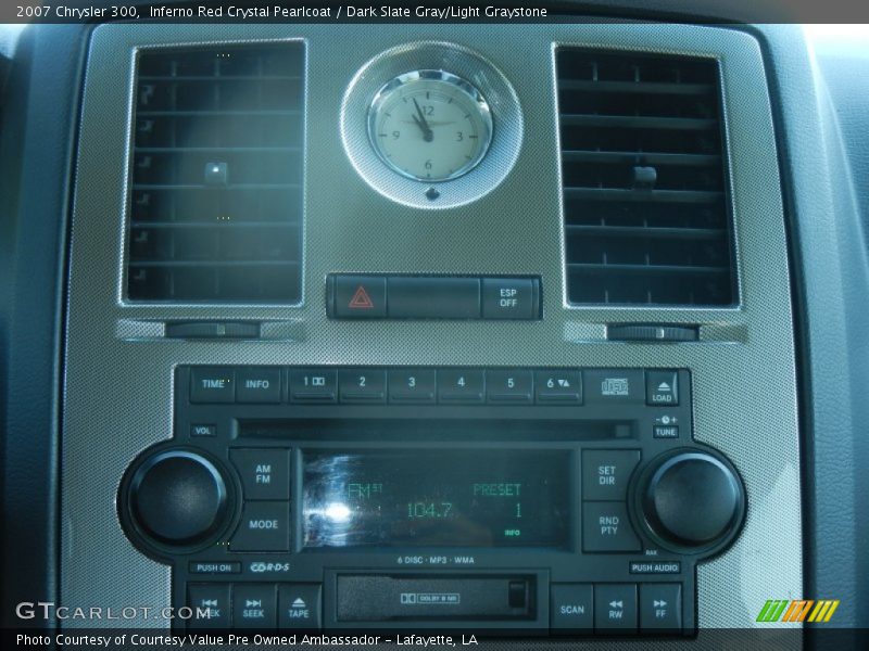 Inferno Red Crystal Pearlcoat / Dark Slate Gray/Light Graystone 2007 Chrysler 300