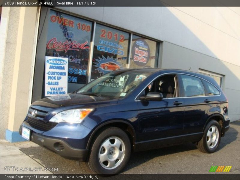 Royal Blue Pearl / Black 2009 Honda CR-V LX 4WD