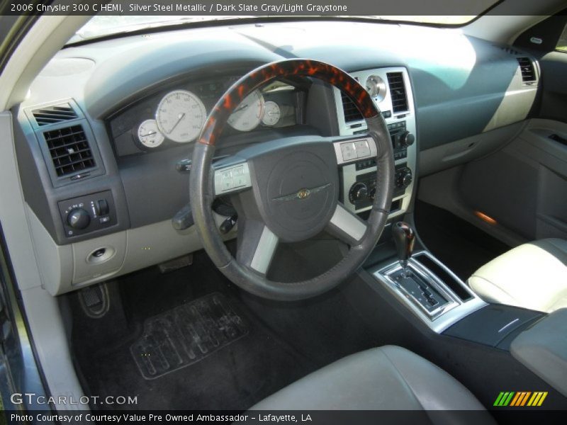 Silver Steel Metallic / Dark Slate Gray/Light Graystone 2006 Chrysler 300 C HEMI