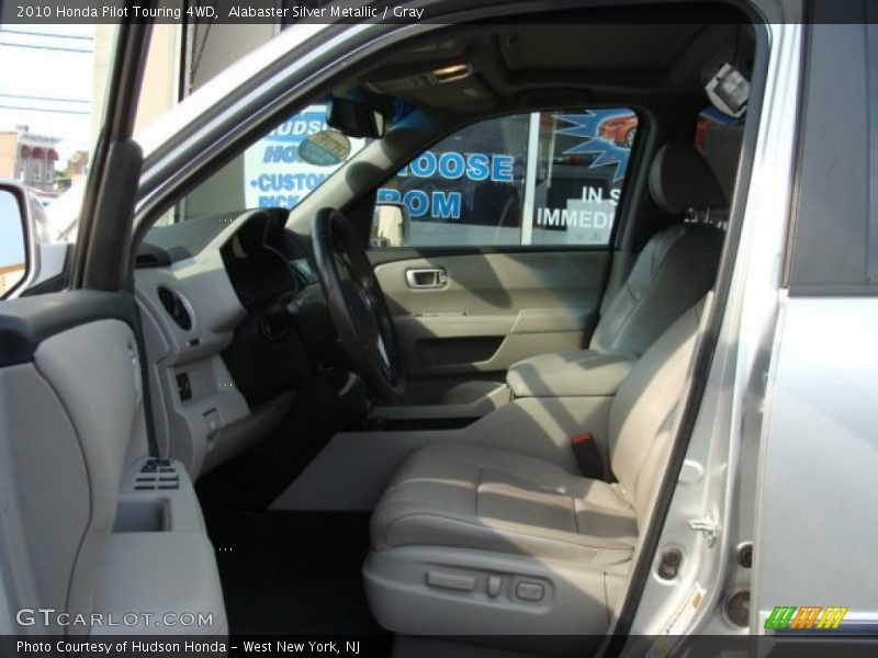 Alabaster Silver Metallic / Gray 2010 Honda Pilot Touring 4WD