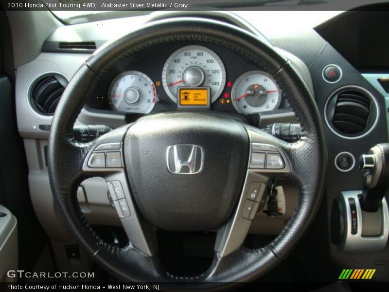 Alabaster Silver Metallic / Gray 2010 Honda Pilot Touring 4WD