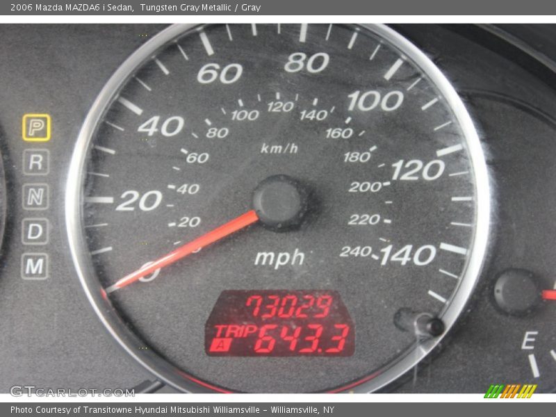 Tungsten Gray Metallic / Gray 2006 Mazda MAZDA6 i Sedan