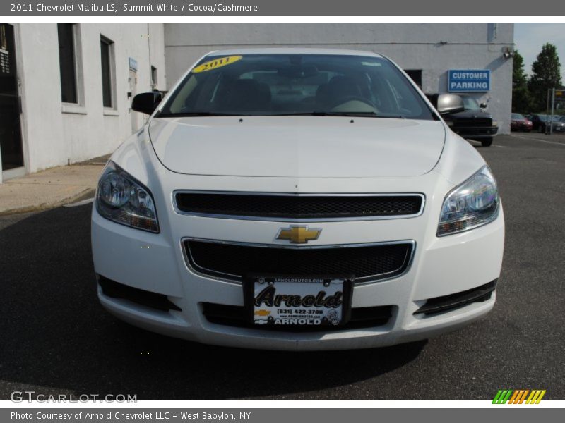 Summit White / Cocoa/Cashmere 2011 Chevrolet Malibu LS