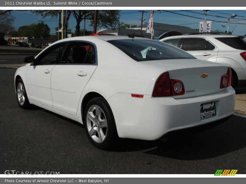 Summit White / Cocoa/Cashmere 2011 Chevrolet Malibu LS