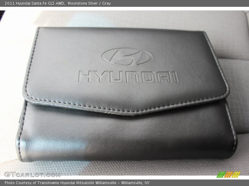 Moonstone Silver / Gray 2011 Hyundai Santa Fe GLS AWD