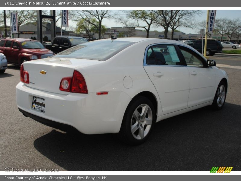 Summit White / Cocoa/Cashmere 2011 Chevrolet Malibu LS