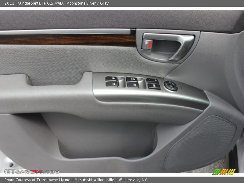 Moonstone Silver / Gray 2011 Hyundai Santa Fe GLS AWD