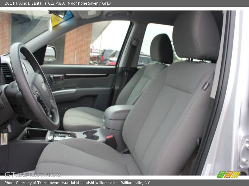 Moonstone Silver / Gray 2011 Hyundai Santa Fe GLS AWD