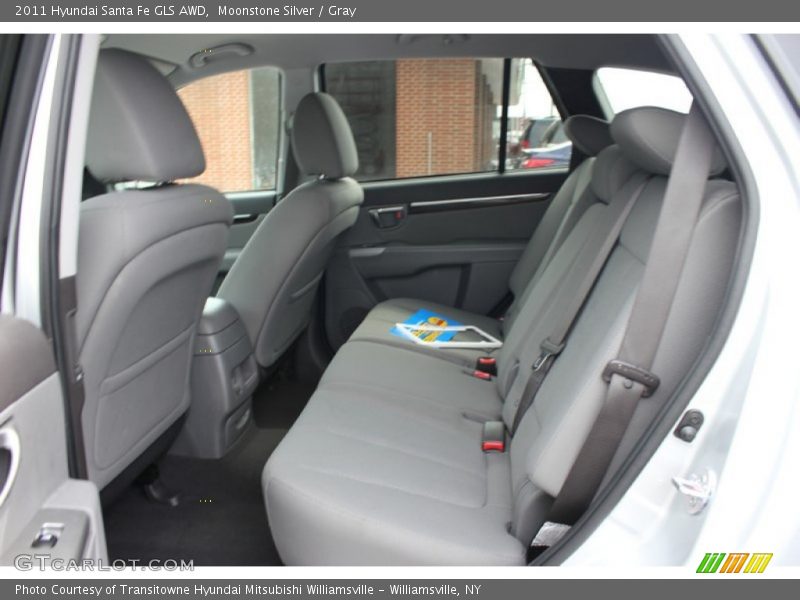 Moonstone Silver / Gray 2011 Hyundai Santa Fe GLS AWD