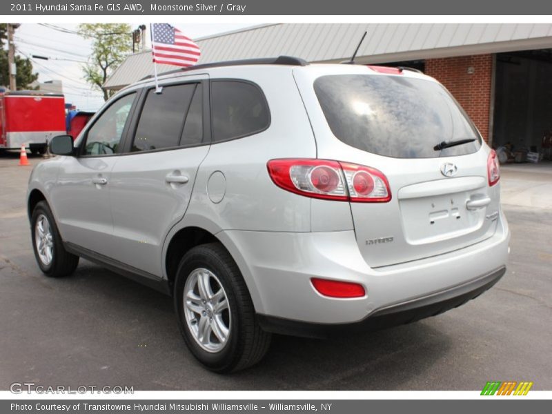 Moonstone Silver / Gray 2011 Hyundai Santa Fe GLS AWD