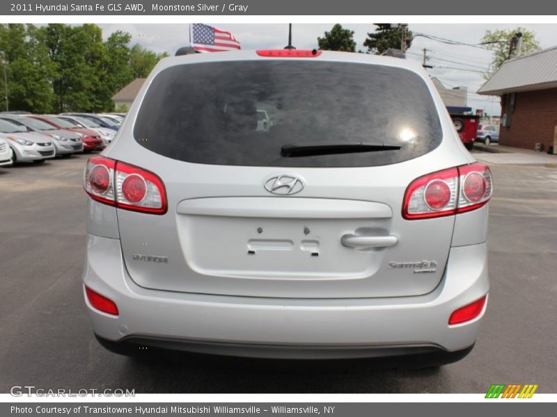 Moonstone Silver / Gray 2011 Hyundai Santa Fe GLS AWD